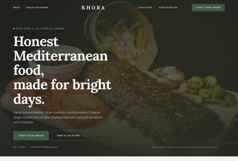 Khora website preview