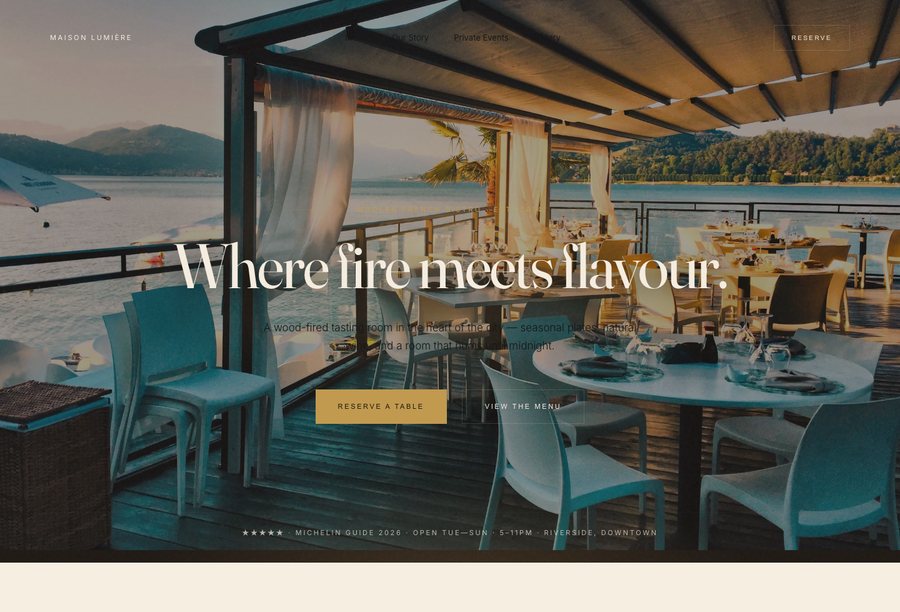 Maison Lumière website preview