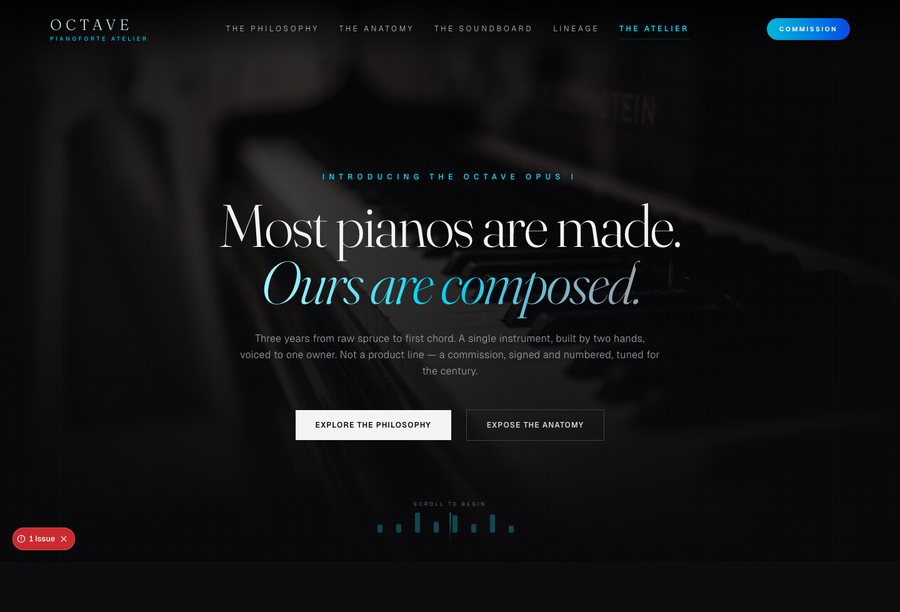 Octave website preview