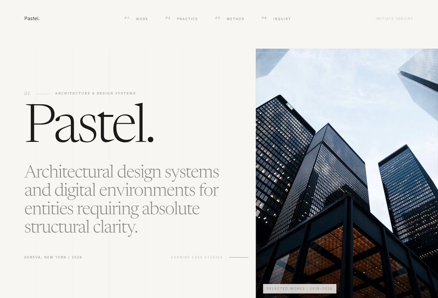 Pastel website preview