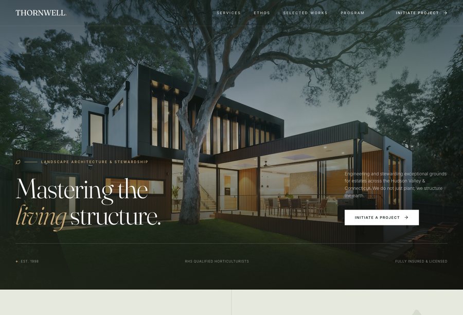 Thornwell Grounds website preview